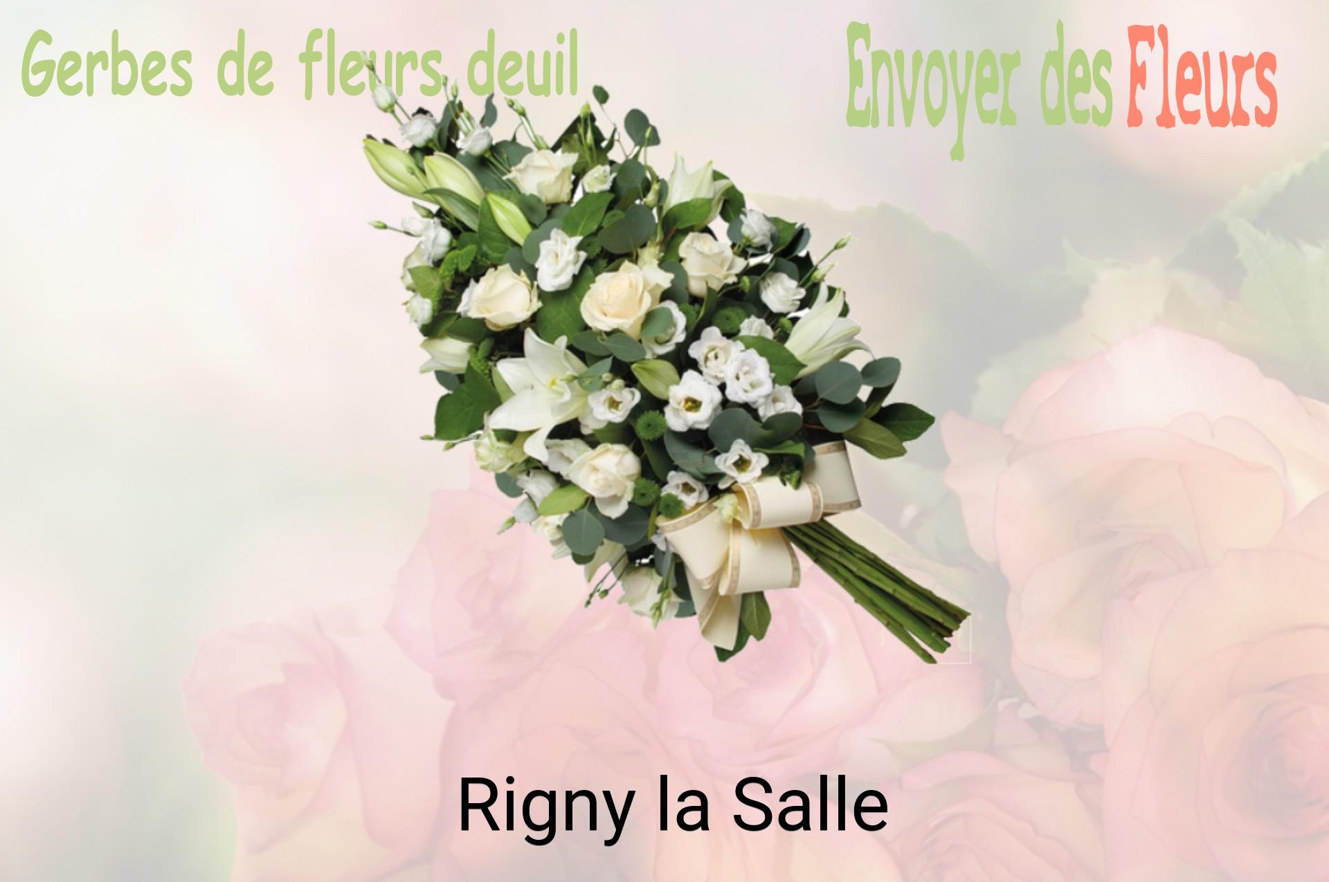 Gerbe de fleurs de deuil livrée à Rigny-la-Salle